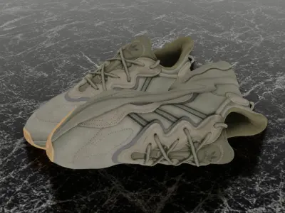 ADIDAS OZWEEGO TRACE CARGO 3D SHOES Low-poly 3D model