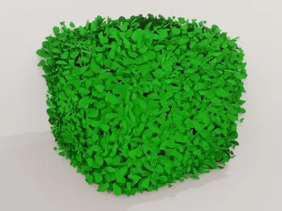 Stylized Bush Low-poly 3D model