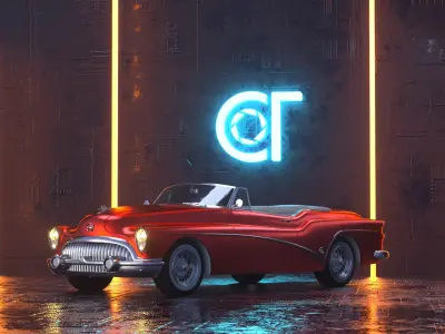 Buick Skylark Convertible 1953 3D model 3D model