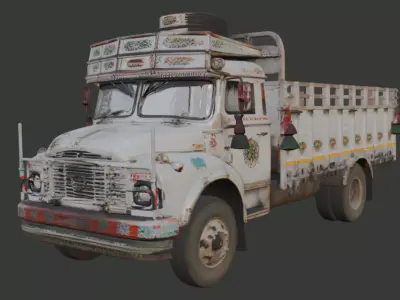 Cargo Truck 3D Model 3D model