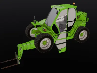 Loader Machine 3D Model Low-poly 3D model