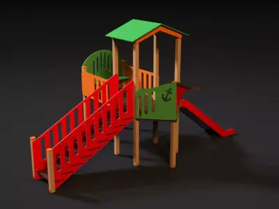 playground boat 3D model