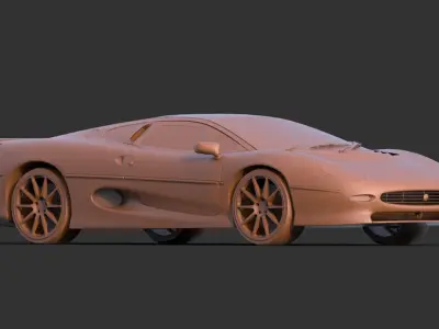 Jaguar XJ220 3D print model