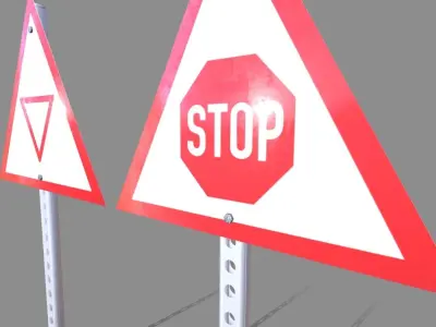 Traffic Signs 3D model