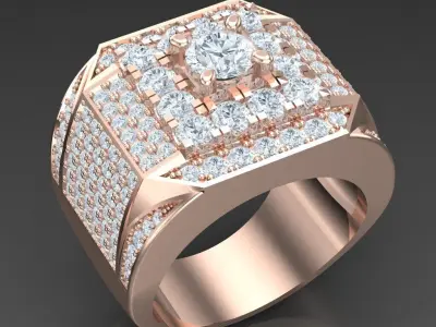 Luxury Men Rings Designs 5MR078 3D print model