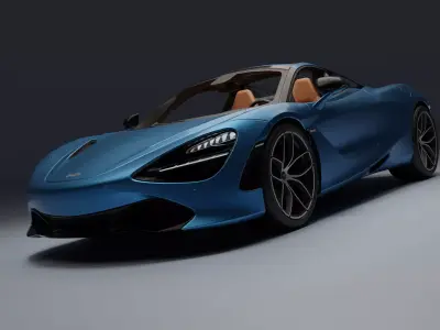 McLaren 720S Spider Low-poly 3D model