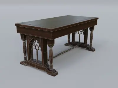 Table 2 church Low-poly 3D model