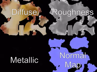 Golden Capuchin Monkey model pack Low-poly 3D model