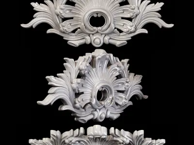 Classic carved 027 3D model