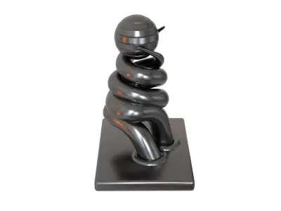 abstract model hug Low-poly 3D model