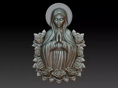 Virgin Mary 18 3D print model