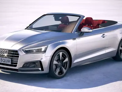 Audi A5 Cabriolet 2018 3D model