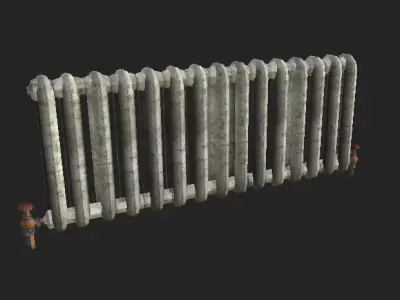 Radiator Low-poly 3D model