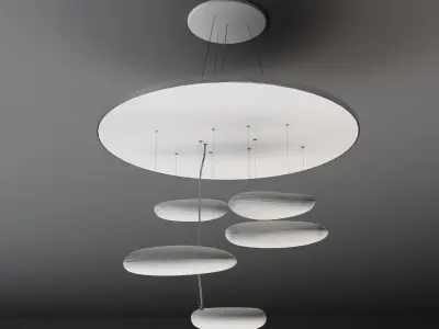Mercury Mini Ceiling LED  Ross Lovegrove 3D model