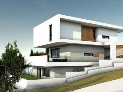 MIX18 modern house design in cyprus 3D model