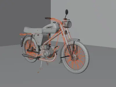 Classical Polish motorbike Romet ogar 205 3D model
