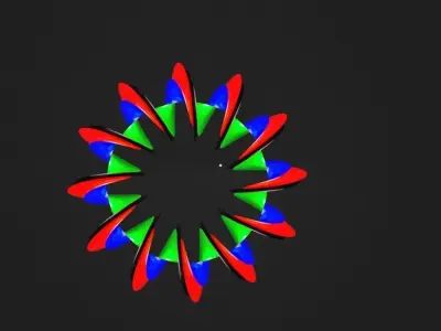 Spiral Torus 2 Free 3D model