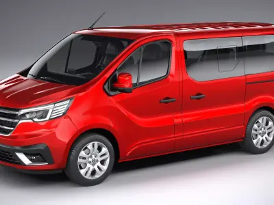 Renault Trafic Van L1H1 passenger 2021 3D model
