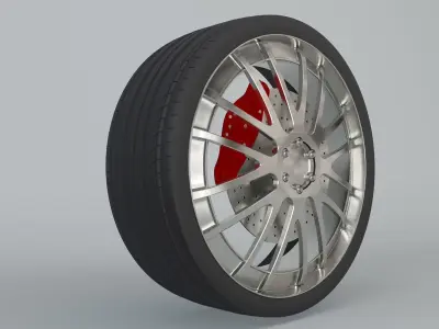 Car Wheel 3D model