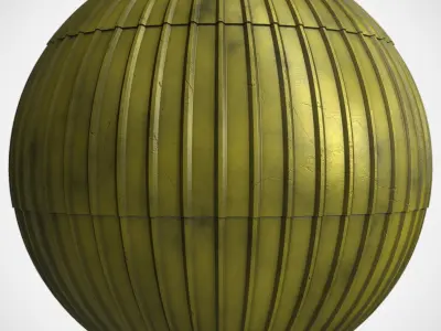 Roof Tile Materials 34- By 3 color Pbr By Sbsar 4k Low-poly 3D model