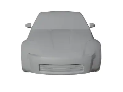 Nissan 350z Low-poly 3D model
