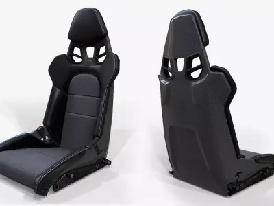 Car Seat Low-poly 3D model purchase