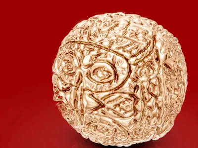 Celtic knot Textured ball 3D print model