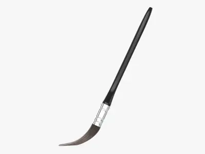 Regular painting brush 04 3D model