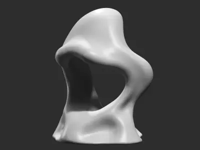 Modern Abstract Decorative sculpture 3d print model 63 3D print model