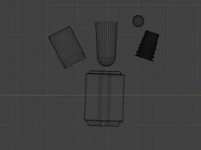 Perfume oil bottle 3D model