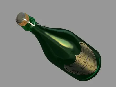 Champanger Bottle  -Dom Perignon- 3D model