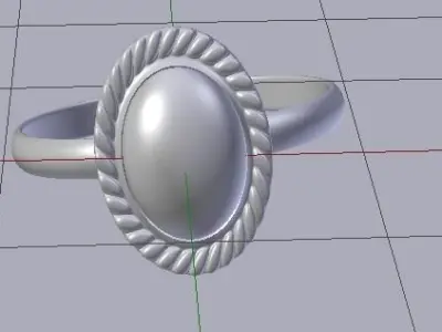3D Ring  Low-poly 3D model