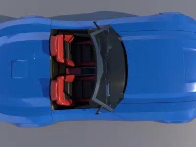 Zethus Roadster High Poly and Low Poly 3D model