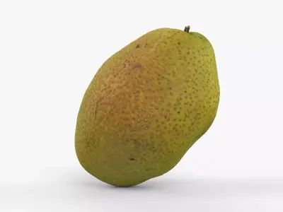 Photorealistic 3D scan of pear Low-poly 3D model