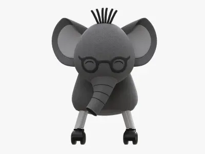 Elephant baby ride-on 3D model