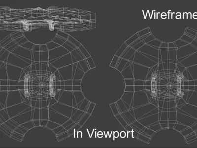 Shield Low Poly PBR and games ready Low-poly 3D model