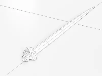 Snake lowpoly toon 3d model  Low-poly 3D model