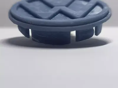 Wheel covers with Volkswagen emblem for 3D printing 3D print model