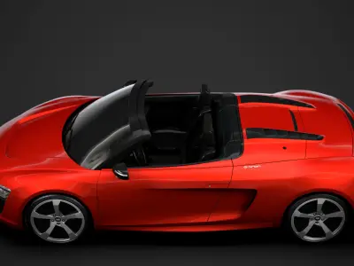 Audi R8 E Tron Spyder 2016 3D model