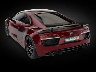 Audi R8 V10 Quattro 2023 3D model