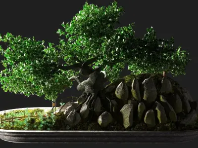 bonsai style hobbit 3D model