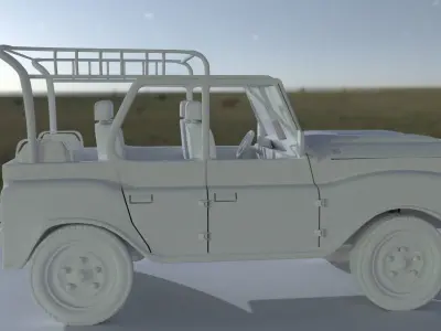 Old jeep 3D model