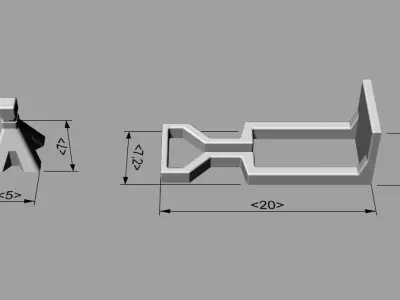 Jackstand Set for 1-64 scale HotWheels 3D print model