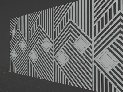 Wall wood seamless set2 V18 3D model
