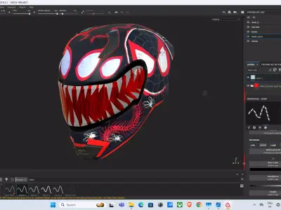 Spider Verse Helmet 3D model