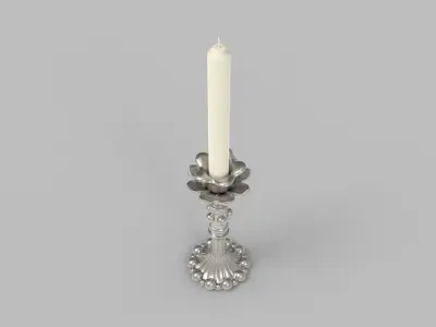 Candlestick - Candle 1 3D model
