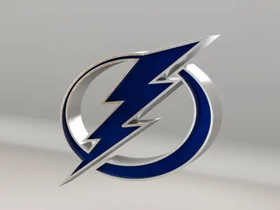 NHL Tampa Bay Lightning Team Logo 3D model