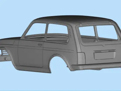Custom bodies rc car files LADA Niva Russian SUVs 3D print model