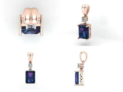 Pendant 58 3D print model