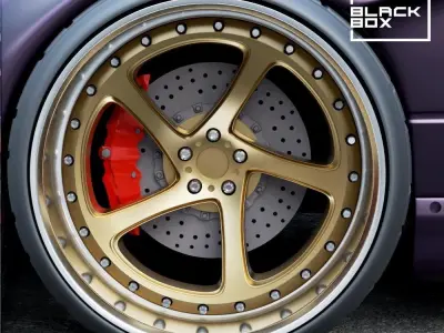 TWISTED STYLE DEEP WHEEL SET FRONT AND REAR  2 OFFSETS 3D print model